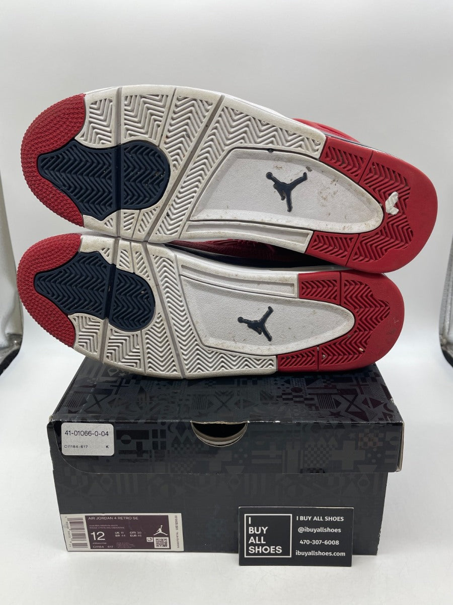 Jordan 4 Retro FIBA (2019) 12 (Moderately Worn Pre-Owned) - Image 7