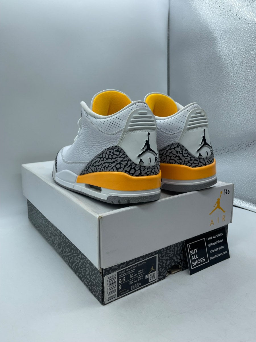 Jordan 3 Retro Laser Orange (Women's) 9.5W (Moderately Worn Pre-Owned) - Image 4