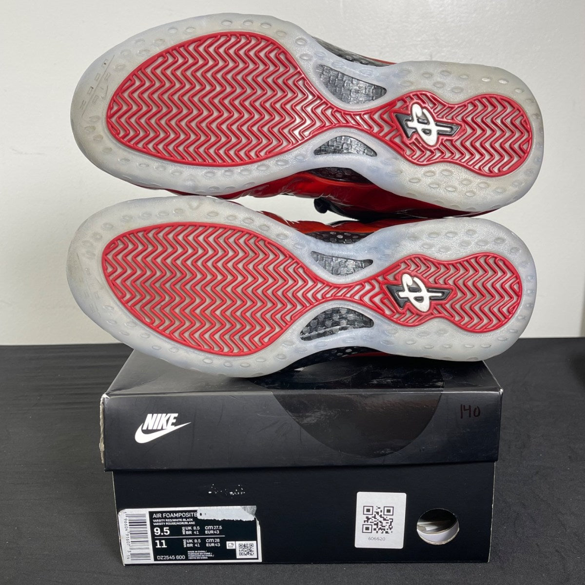 Nike Air Foamposite One Metallic Red (2023) 9.5 (Moderately Worn Pre-Owned)NikeVarsity Red/Black-White - Image 5