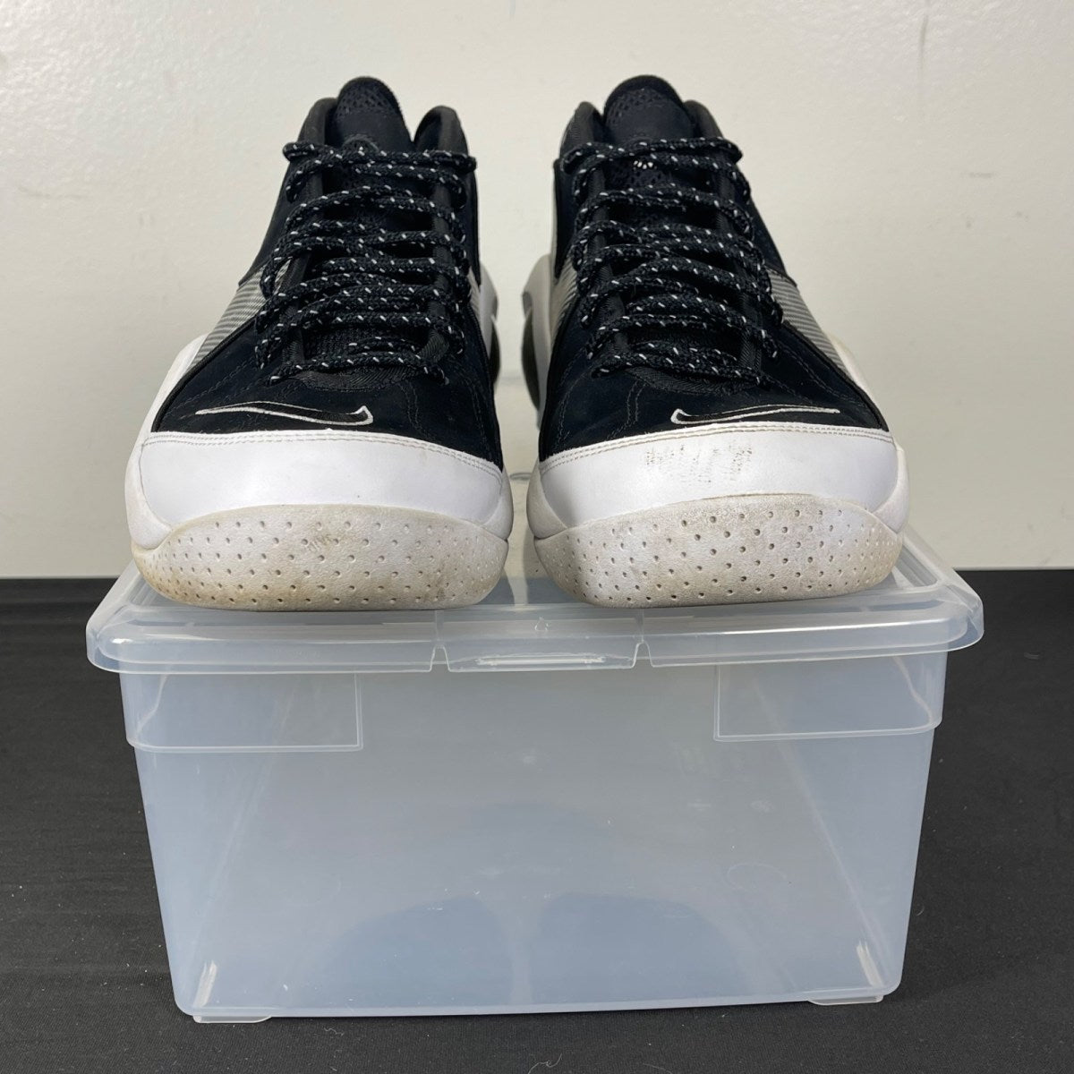 Nike Air Zoom Flight 95 Black White (2008) (Size 10.5) Moderately Worn - Image 2