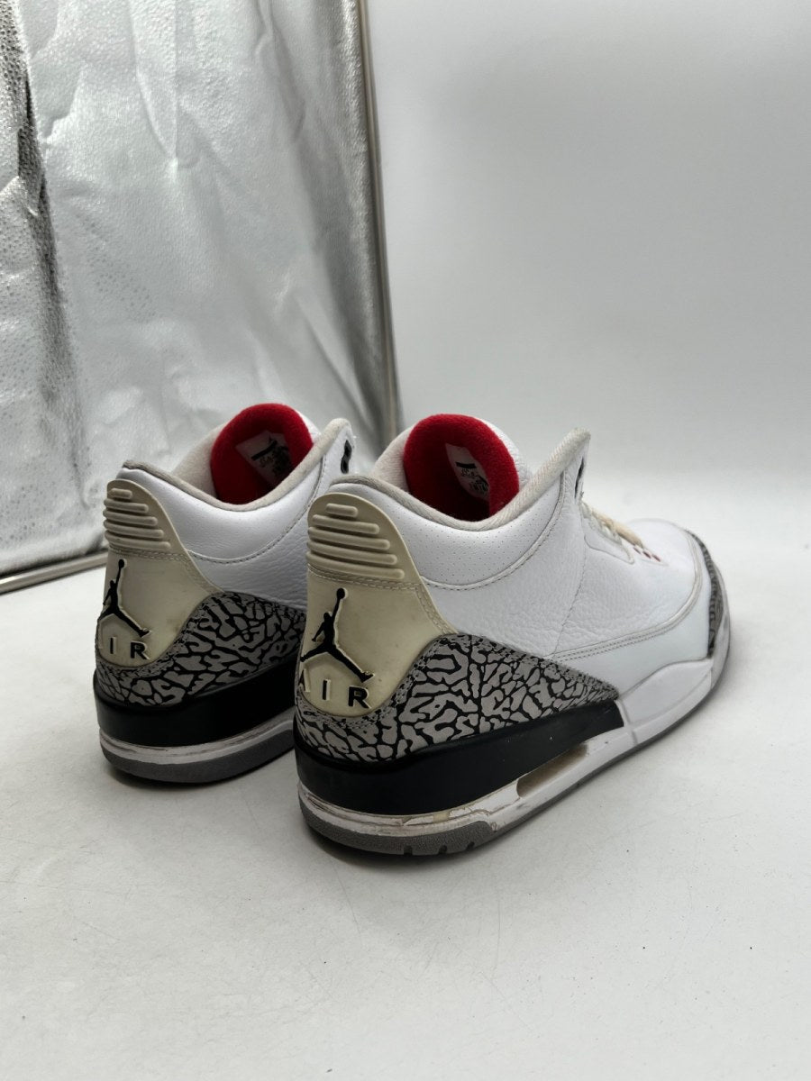 Jordan 3 Retro White Cement (2011) 11.5 (Heavily Worn Pre-Owned) - Image 2