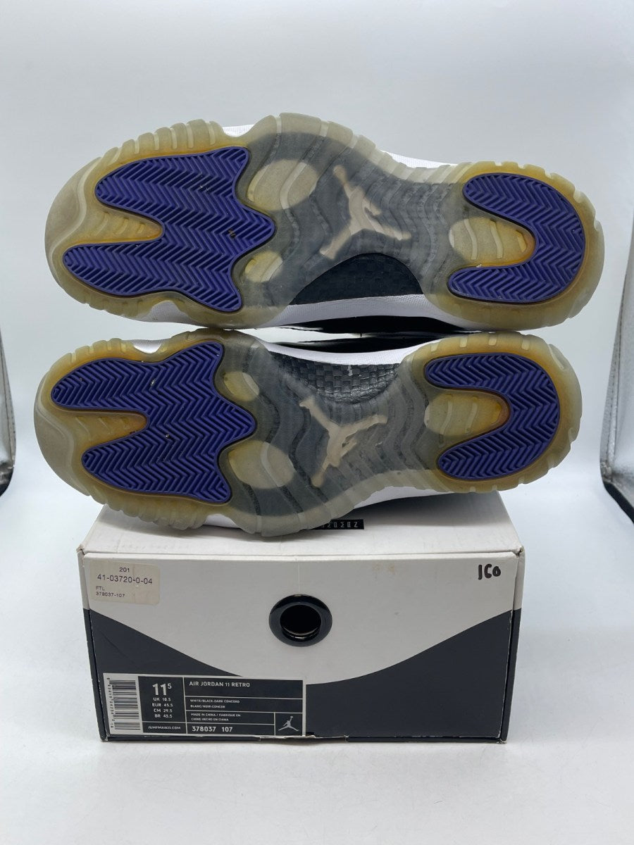 Jordan 11 Retro Concord (2011) 11.5 (Moderately Worn Pre-Owned)JordanWhite/Black-Dark Concord - Image 7