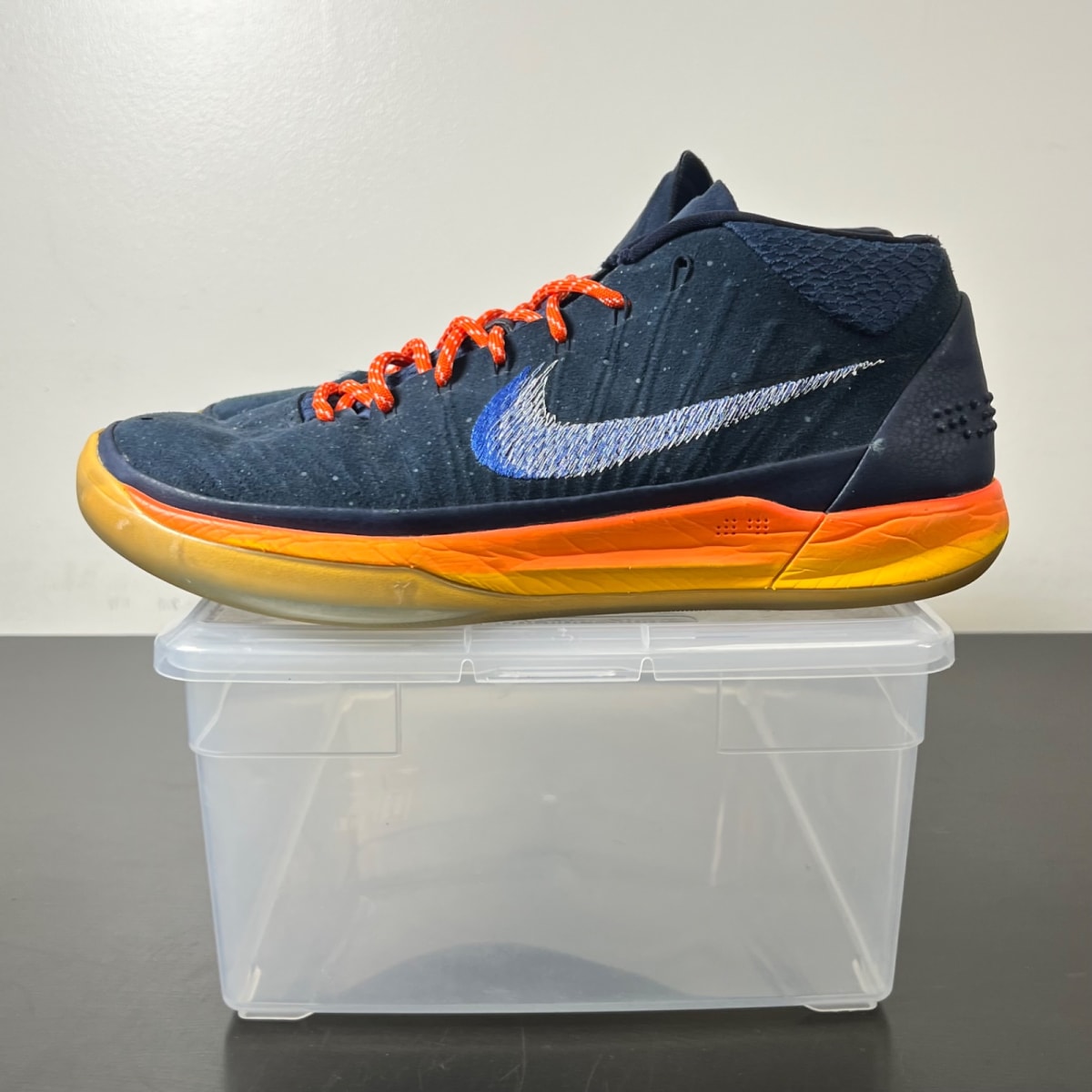 Nike Kobe A.D. Mid Rise 12 (Moderately Worn Pre-Owned)NikeObsidian/White-Mega Blue - Image 3