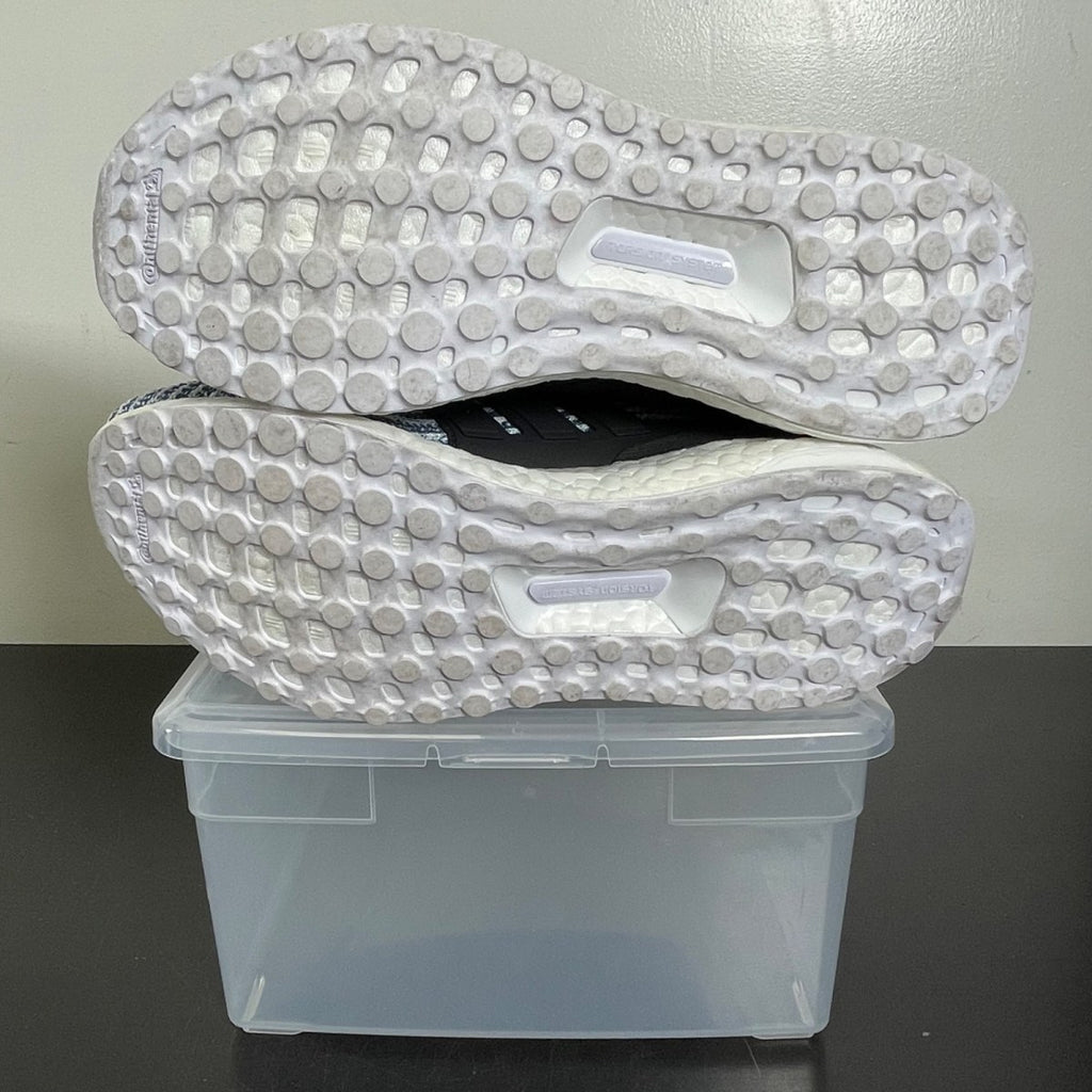 adidas Ultra Boost 4.0 Parley Carbon Blue Spirit 8 (Moderately Worn Pre-Owned)adidasFootwear White/Carbon/Blue Spirit - Image 5