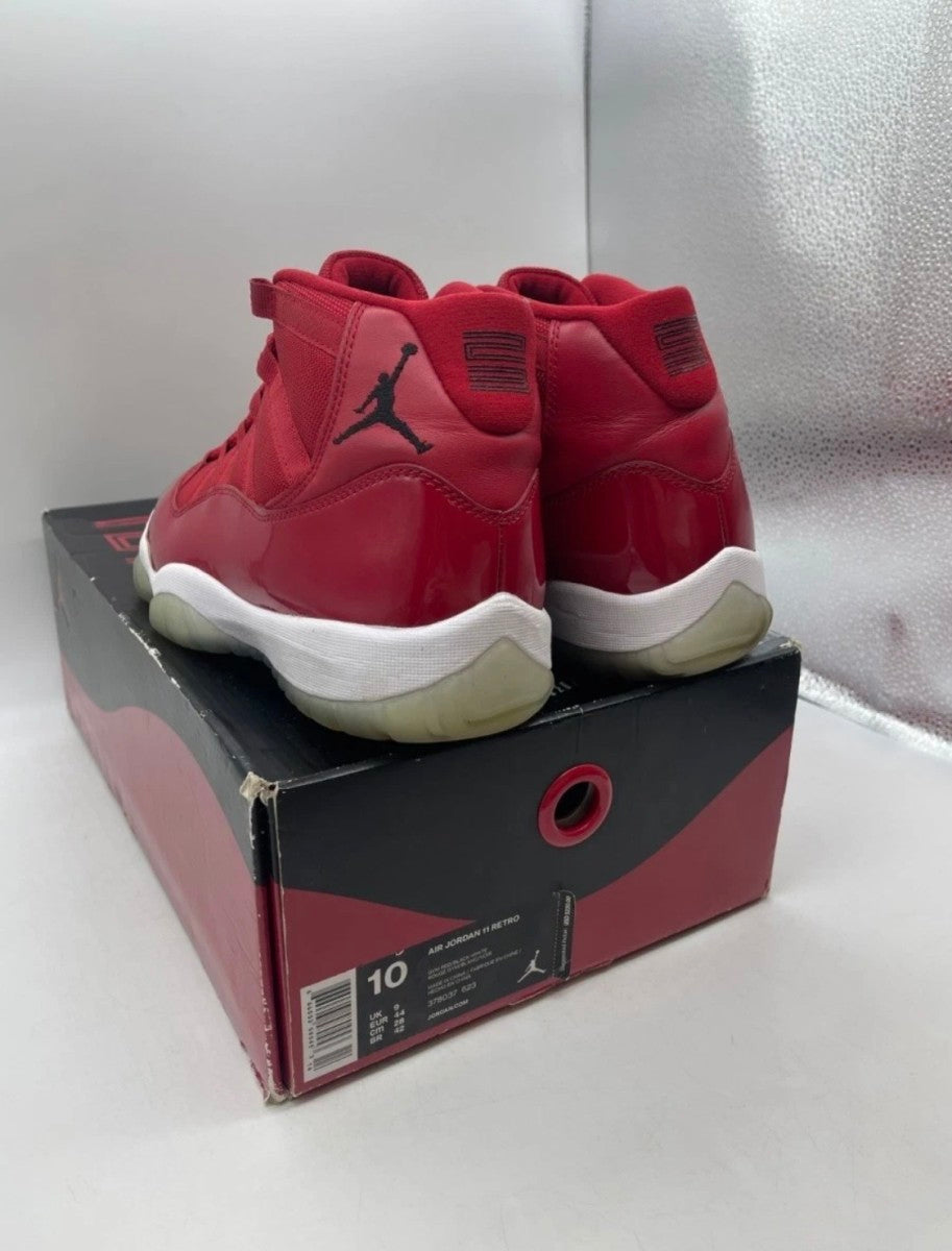 Jordan 11 Retro Win Like 96 10 (Moderately Worn Pre-Owned)JordanGym Red/Black-White - Image 4