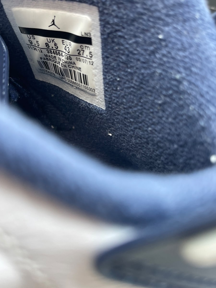 Jordan 6 Retro Olympic London (2012) 9.5 (Moderately Worn Pre-Owned)JordanWhite/Midnight Navy-Varsity Red - Image 8