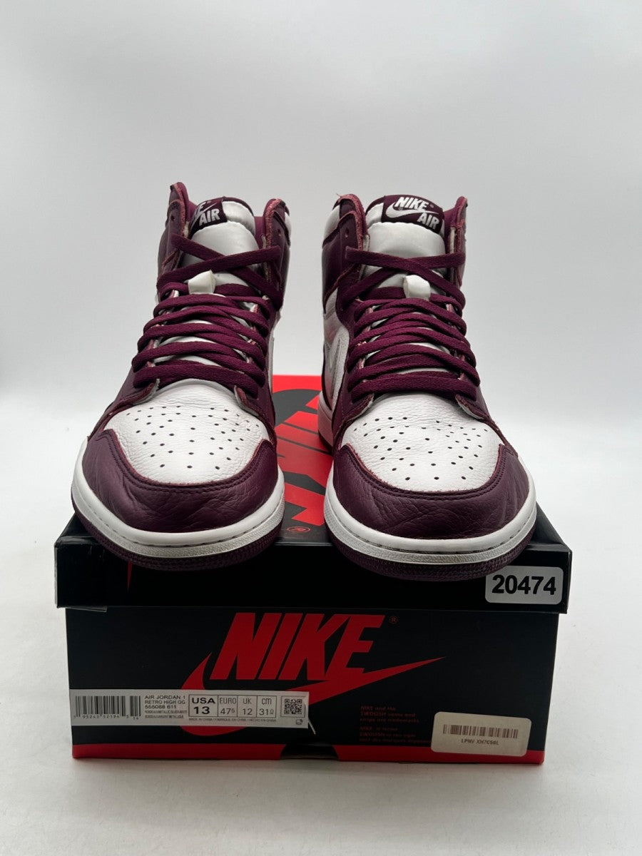 Jordan 1 Retro High OG Bordeaux 13 (Lightly Worn Pre-Owned) - Image 2