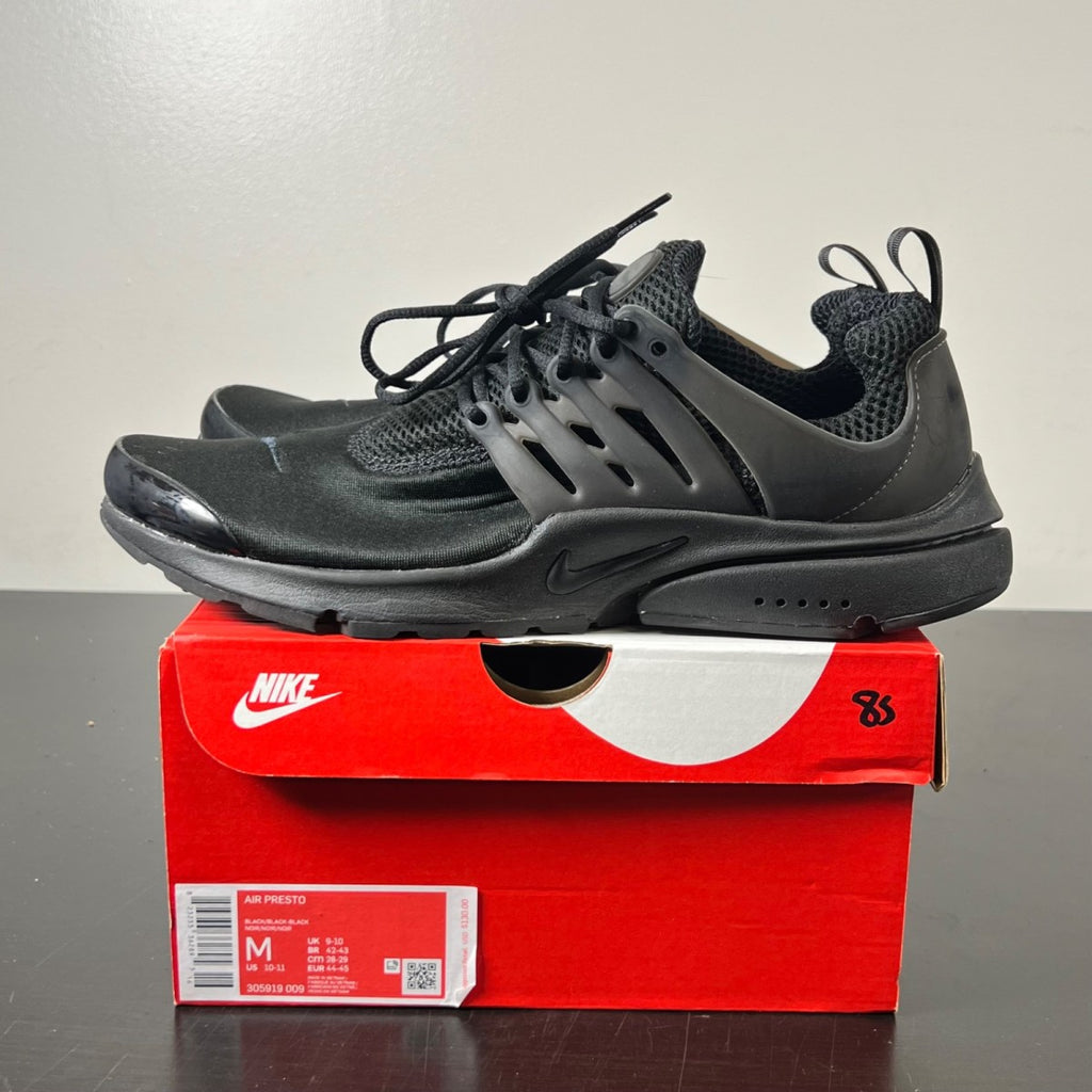 Nike Air Presto Triple Black 10-11/M (Lightly Worn Pre-Owned)NikeBlack/Black-Black - Image 3