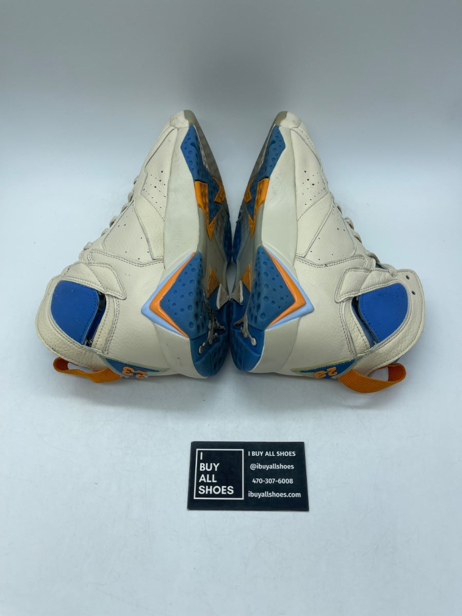 Jordan 7 Retro Pacific Blue 7.5 (Moderately Worn Pre-Owned) - Image 6