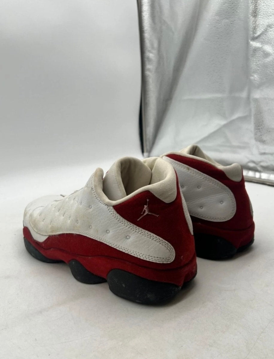 Jordan 13 Retro Low Cherry (2005) 13 (Heavily Worn Pre-Owned)JordanWhite/Metallic Silver-Varsity Red-Black - Image 4