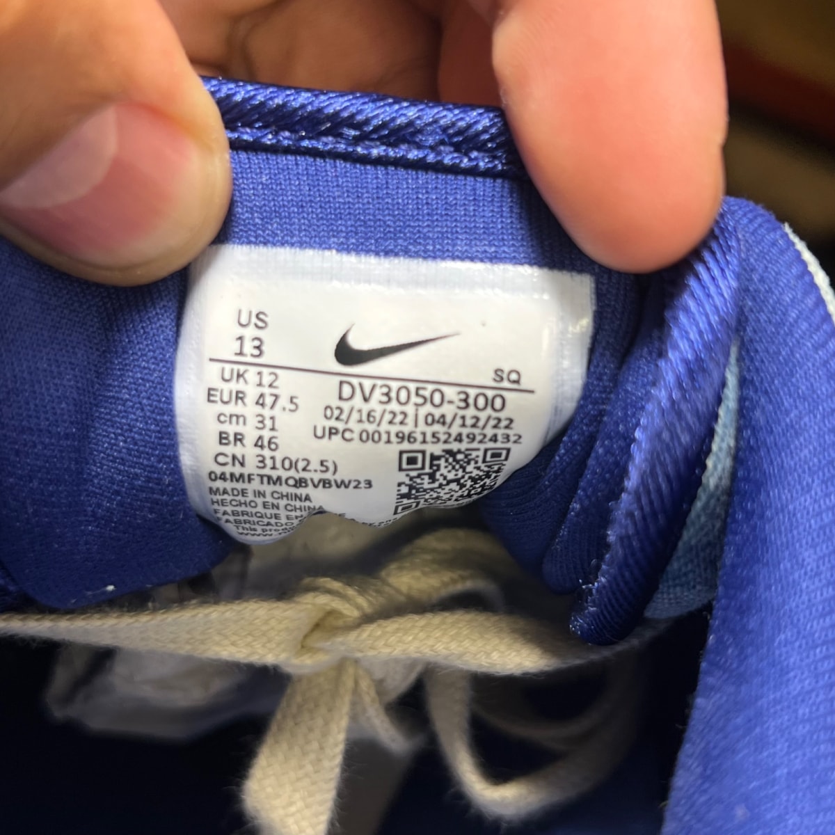 Nike Air Max 1 PRM Dirty Denim 13 (Lightly Worn Pre-Owned)NikeMineral Slate/Deep Royal Blue-Lemon Wash - Image 7