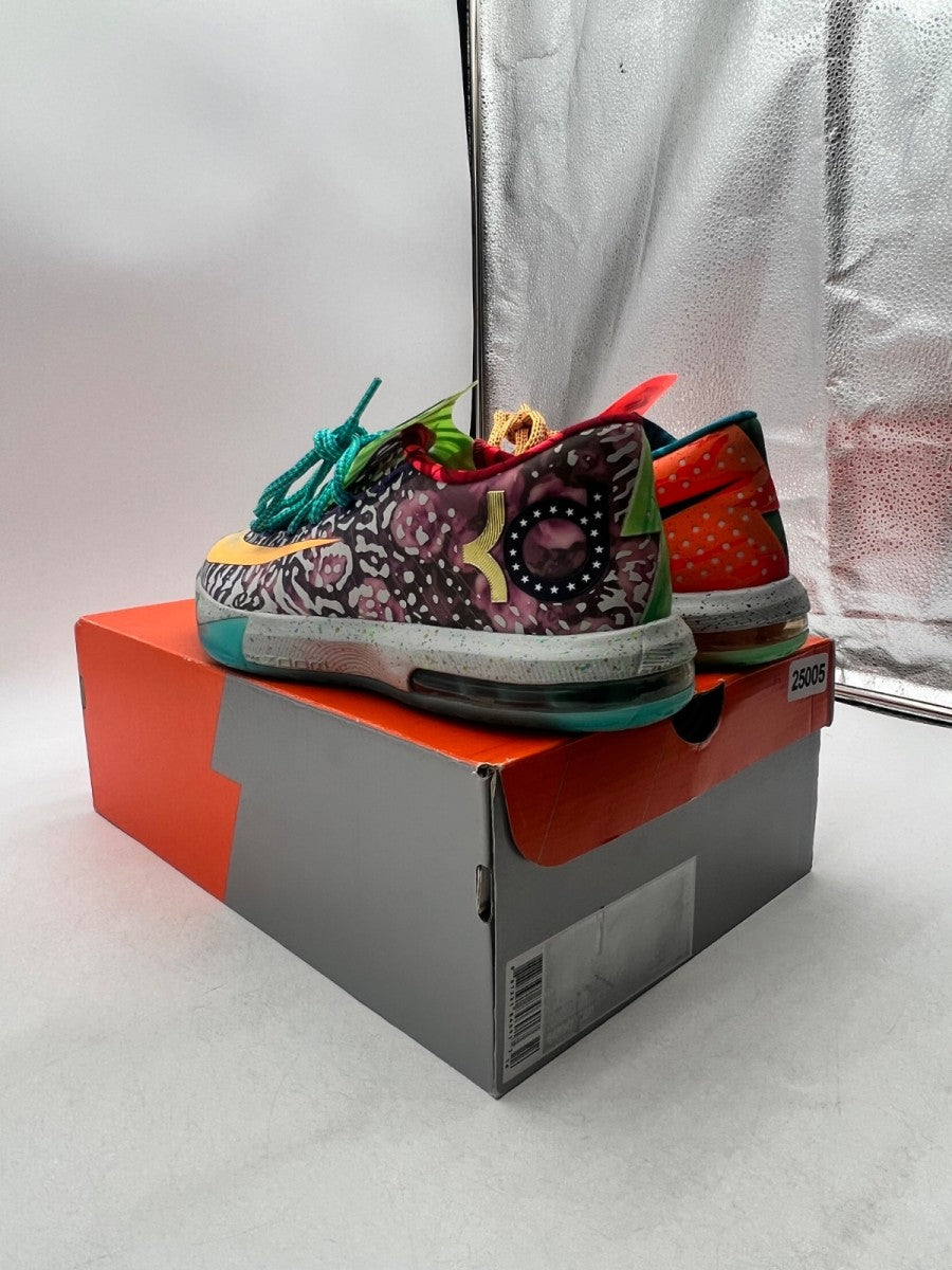 Nike KD 6 What the KD 8 (Lightly Worn Pre-Owned)NikeHoop Purple/Urgent Orange-Shark - Image 6