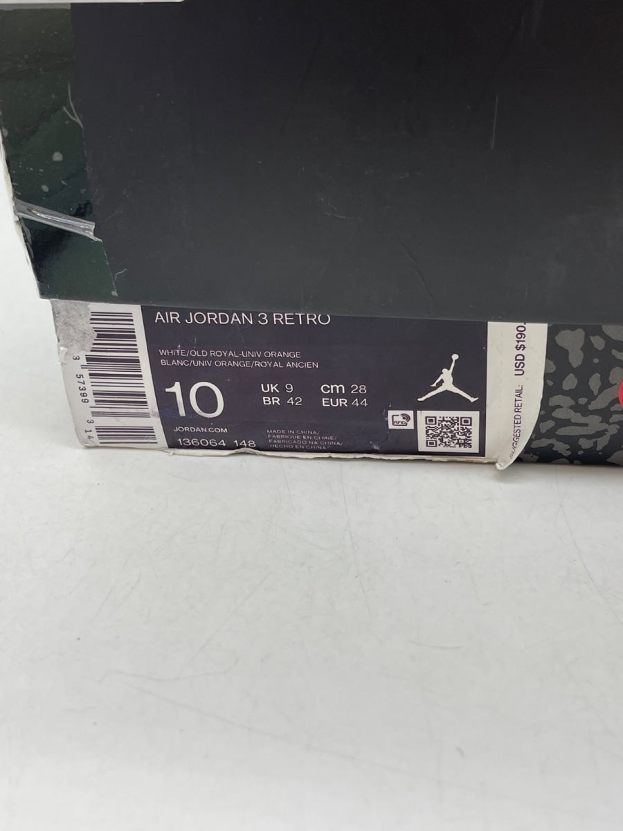 Jordan 3 Retro Knicks 10 (Moderately Worn Pre-Owned) - Image 9