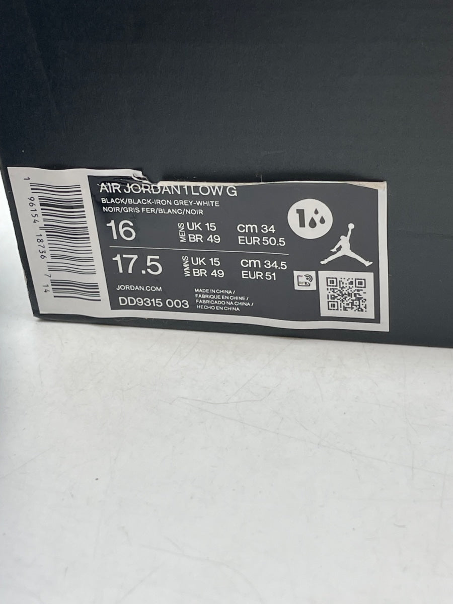 Air Jordan 1 Low Golf 'Black Crocodile' 16 (Moderately Worn Pre-Owned) - Image 9