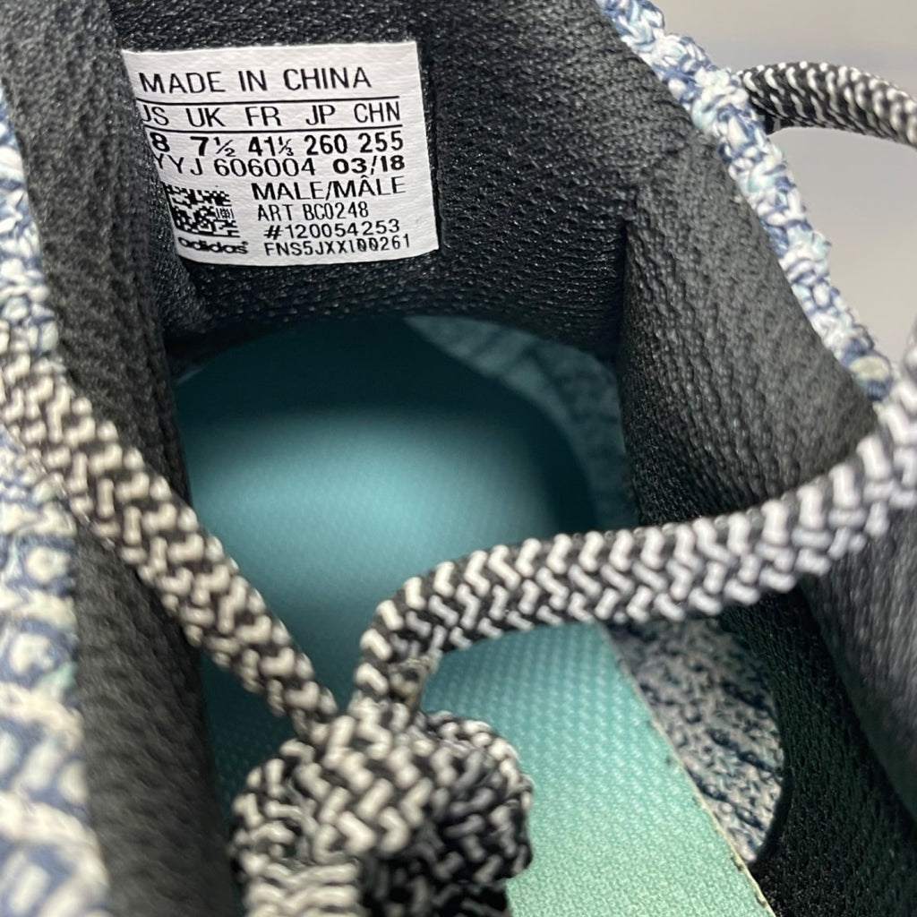 adidas Ultra Boost 4.0 Parley Carbon Blue Spirit 8 (Moderately Worn Pre-Owned)adidasFootwear White/Carbon/Blue Spirit - Image 6