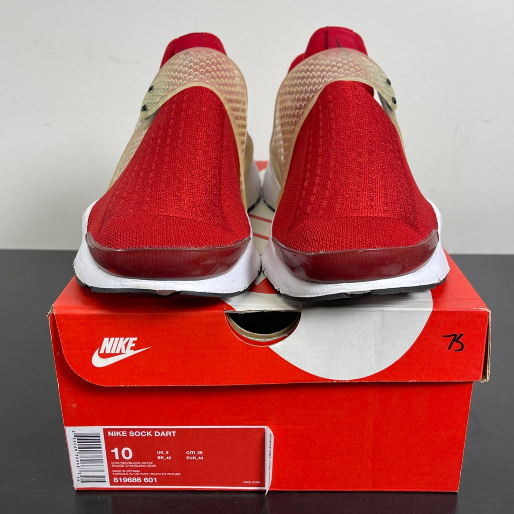 Nike Sock Dart Gym Red 10 (Moderately Worn Pre-Owned)NikeGym Red/White - Image 2