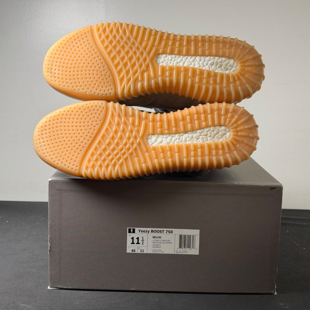 adidas Yeezy Boost 750 Light Grey Glow In the Dark (Size 11.5) - Image 6