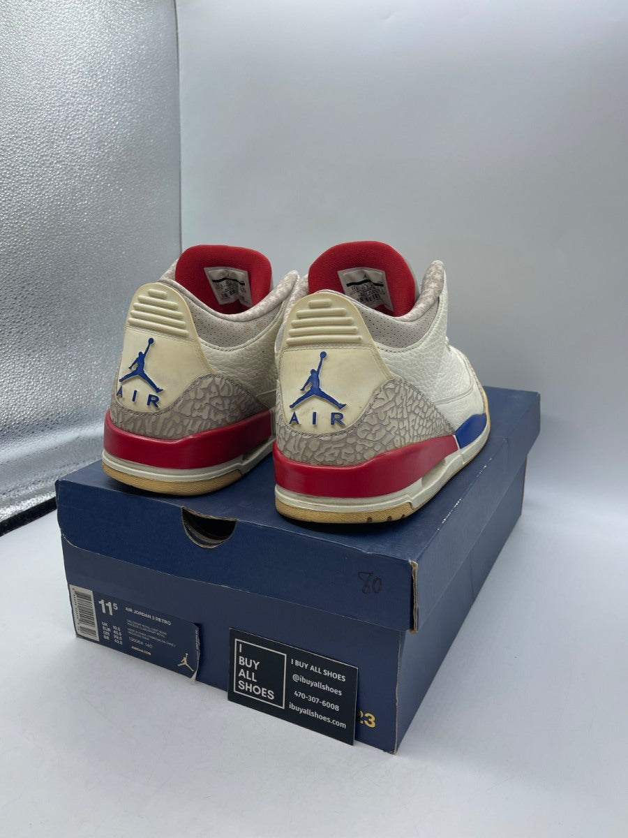 Jordan 3 Retro International Flight 11.5 (Heavily Worn Pre-Owned) - Image 5