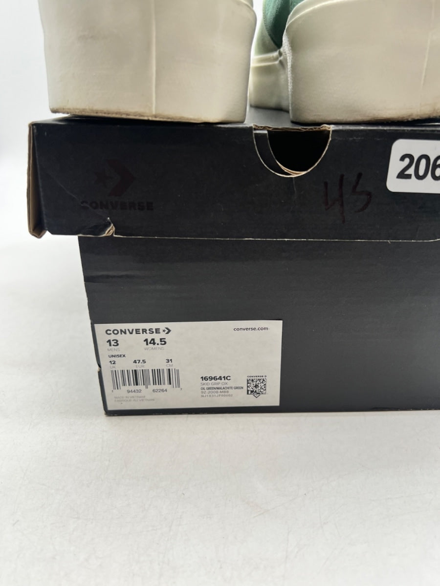 Converse Skidgrip Ox Oil Green 13 (Lightly Worn Pre-Owned) - Image 4