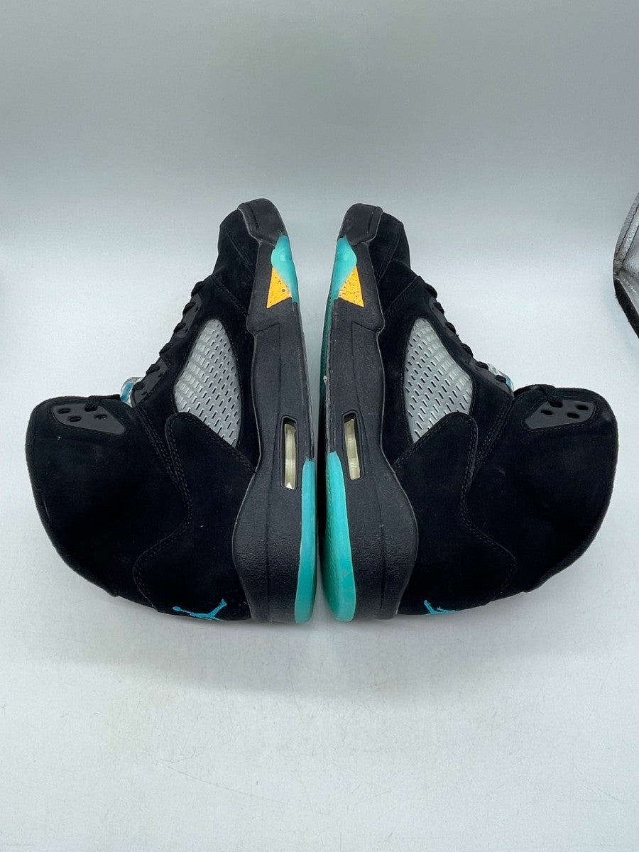 Jordan 5 Retro Aqua 14 (Moderately Worn Pre-Owned)JordanBlack/Aquatone/Taxi - Image 6