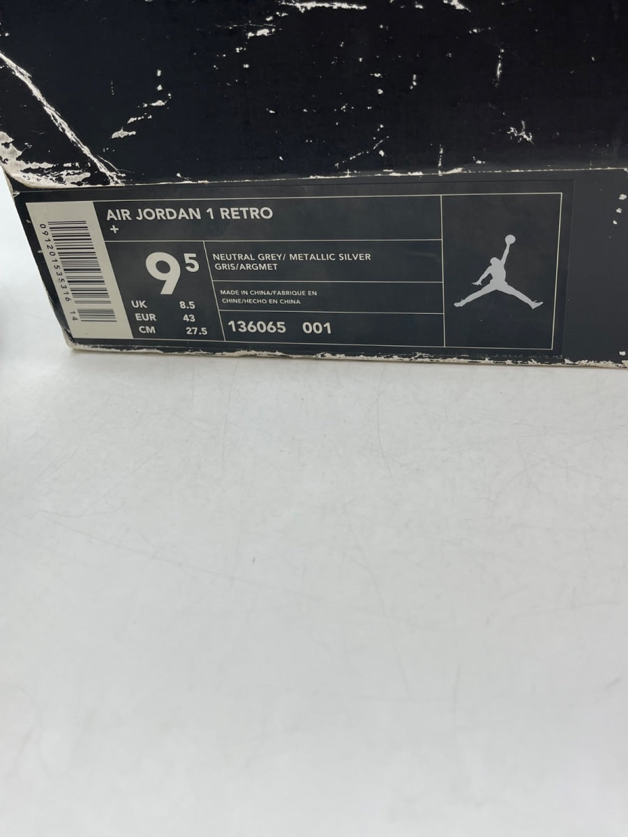 Jordan 1 Retro Neutral Grey 9.5 (Moderately Worn Pre-Owned)JordanNeutral Grey/Metallic Silver - Image 9