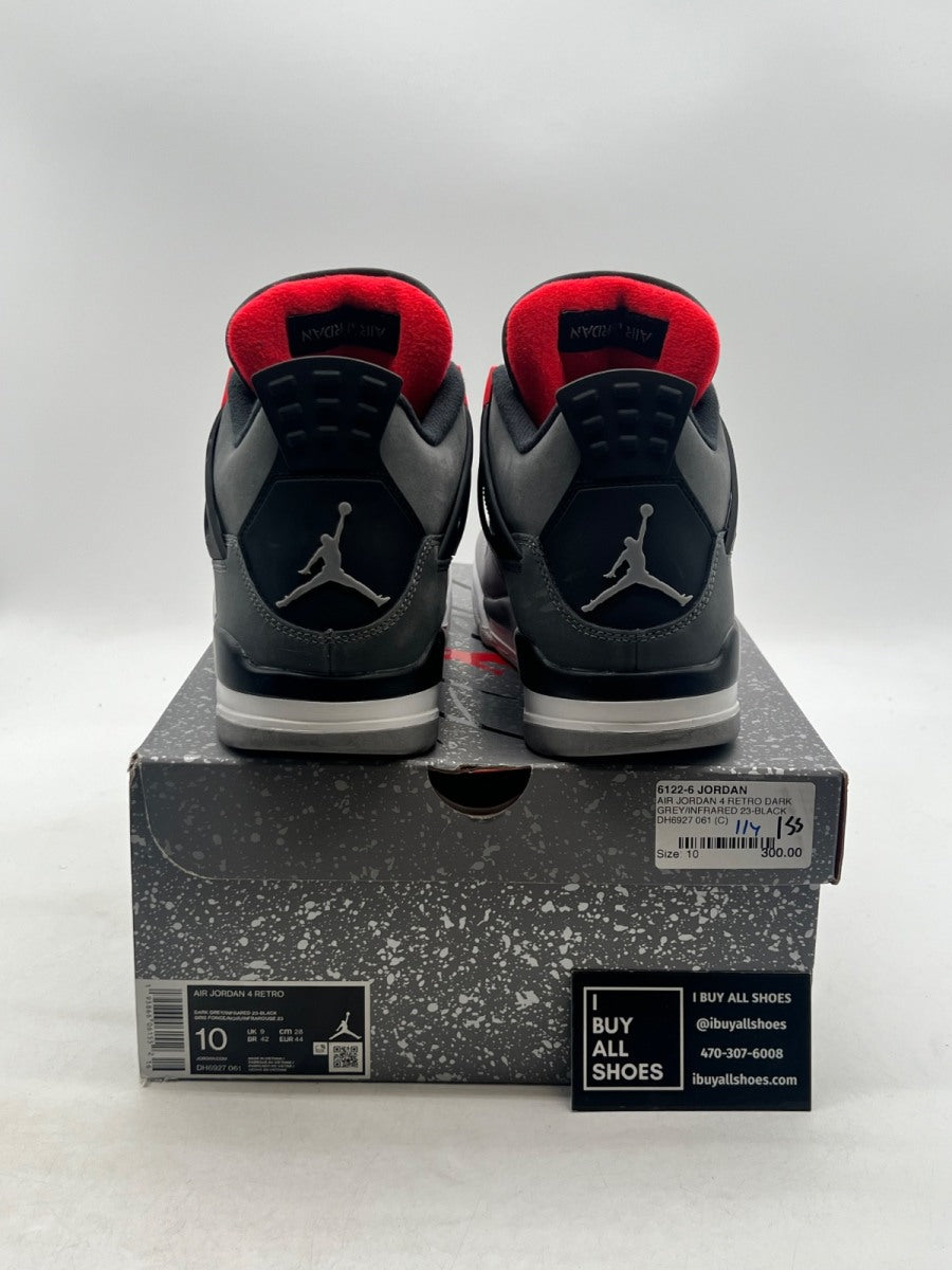 Jordan 4 Retro Infrared 10 (Lightly Worn Pre-Owned) - Image 3