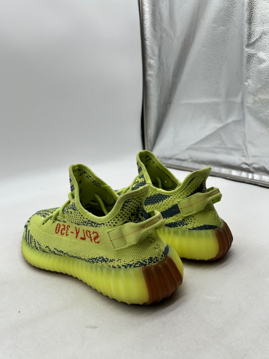 adidas Yeezy Boost 350 V2 Semi Frozen Yellow 8.5 (Lightly Worn Pre-Owned) - Image 4
