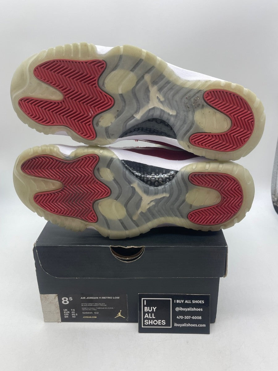 Jordan 11 Retro Low Cherry (2016) 8.5 (Moderately Worn Pre-Owned)