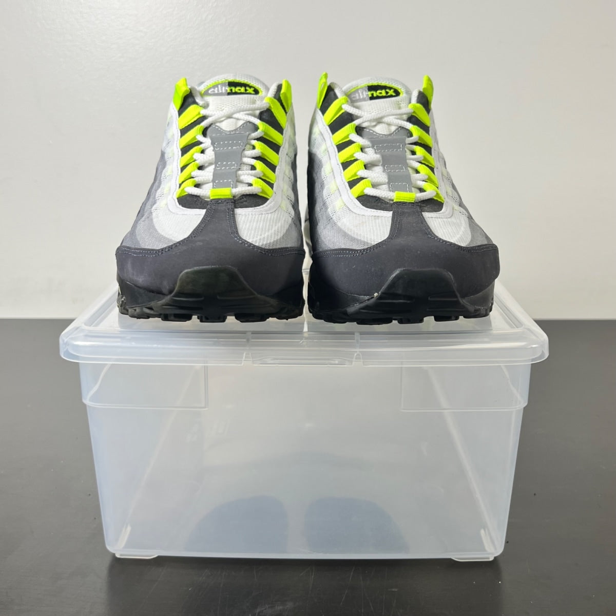 Nike Air Max 95 Prm Tape 'Neon' 10 (Heavily Worn Pre-Owned)Nike - Image 2