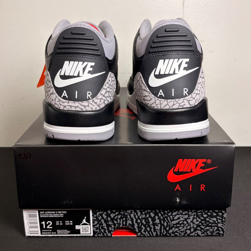 Jordan 3 Retro OG Black Cement (2024) (Size 12) - aux
