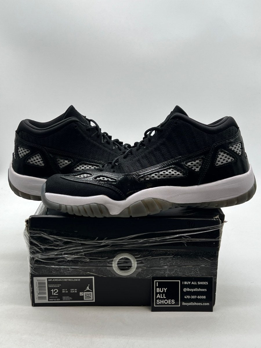 Jordan 11 Retro Low IE Craft Black White 12 (Moderately Worn Pre-Owned) - Image 1