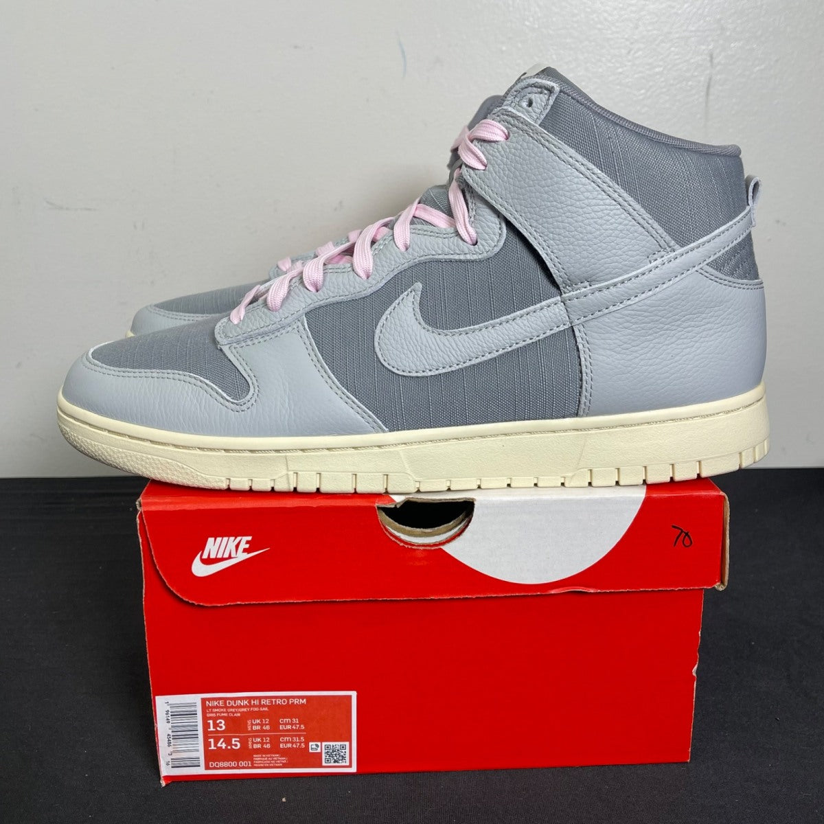 Nike Dunk High Premium Certified Fresh Particle Grey 13 (Moderately Worn Pre-Owned)Nike - Image 3