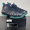Nike Air Foamposite Pro Dark Obsidian 8.5 (Moderately Worn Pre-Owned)NikeDark Obsidian/Dark Obsidian-Blue Aquamarine - Image 1