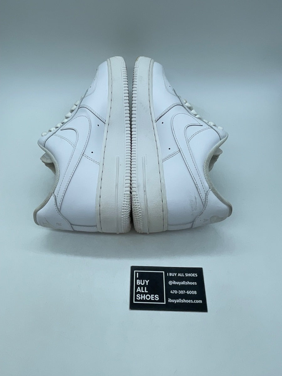 Nike Air Force 1 '07 'Triple White' 9.5 (Moderately Worn Pre-Owned) - Image 6