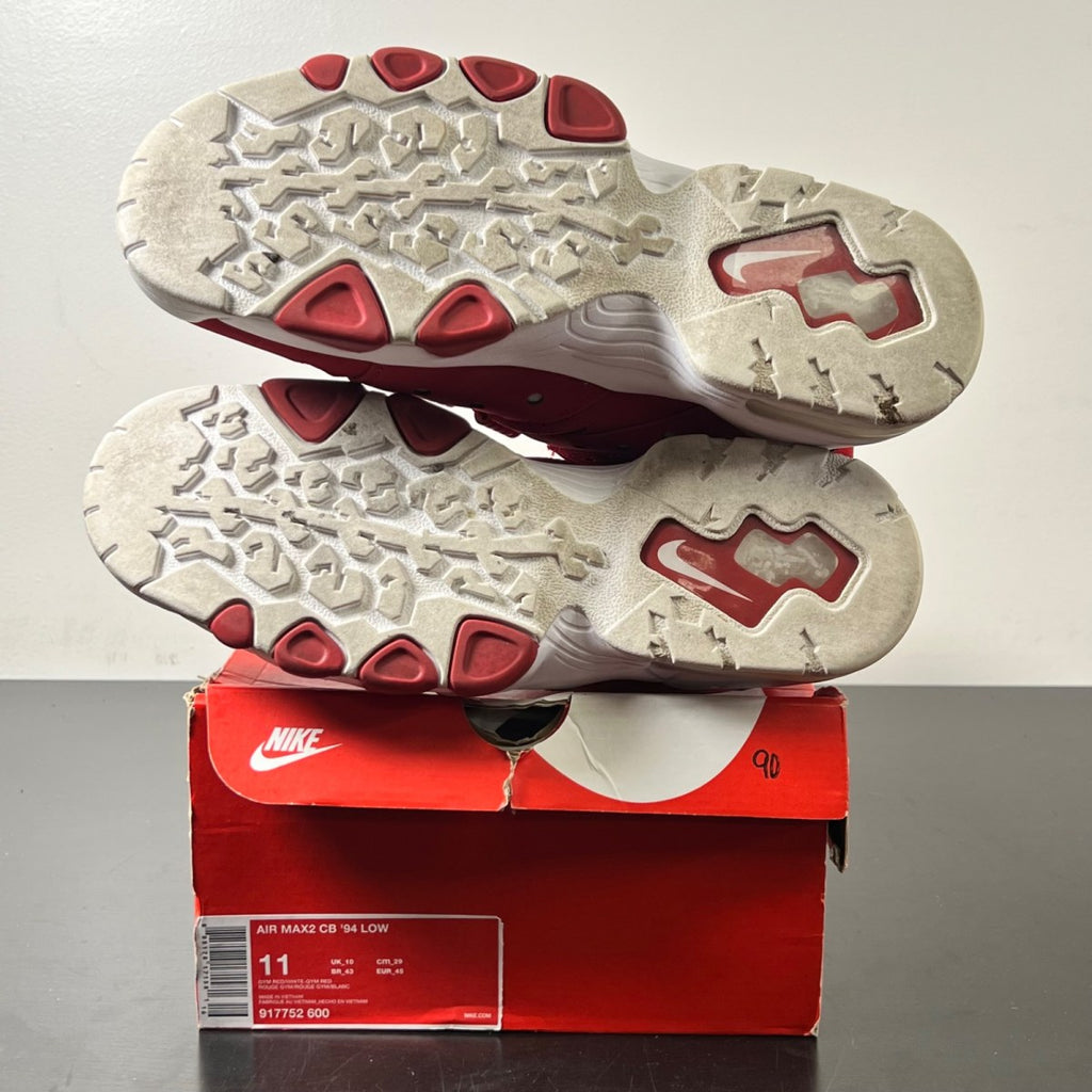 Nike Air Max 2 CB '94 Low Gym Red 11 (Lightly Worn Pre-Owned)NikeGym Red/White-Gym Red - Image 6