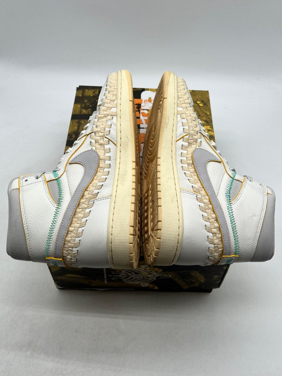 Jordan 1 Retro High OG SP Union LA Bephies Beauty Supply Summer of ‘96 12 (Lightly Worn Pre-Owned)JordanSail/Wolf Grey-Muslin-Pale Vanilla-Kinetic Green-University Gold - Image 9