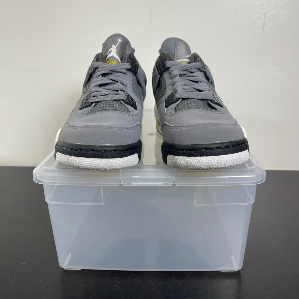 Jordan 4 Retro Cool Grey (2004) 7.5 (Heavily Worn Pre-Owned)JordanCool Grey/Chrome-Dark Charcoal-Varsity Maize - Image 2
