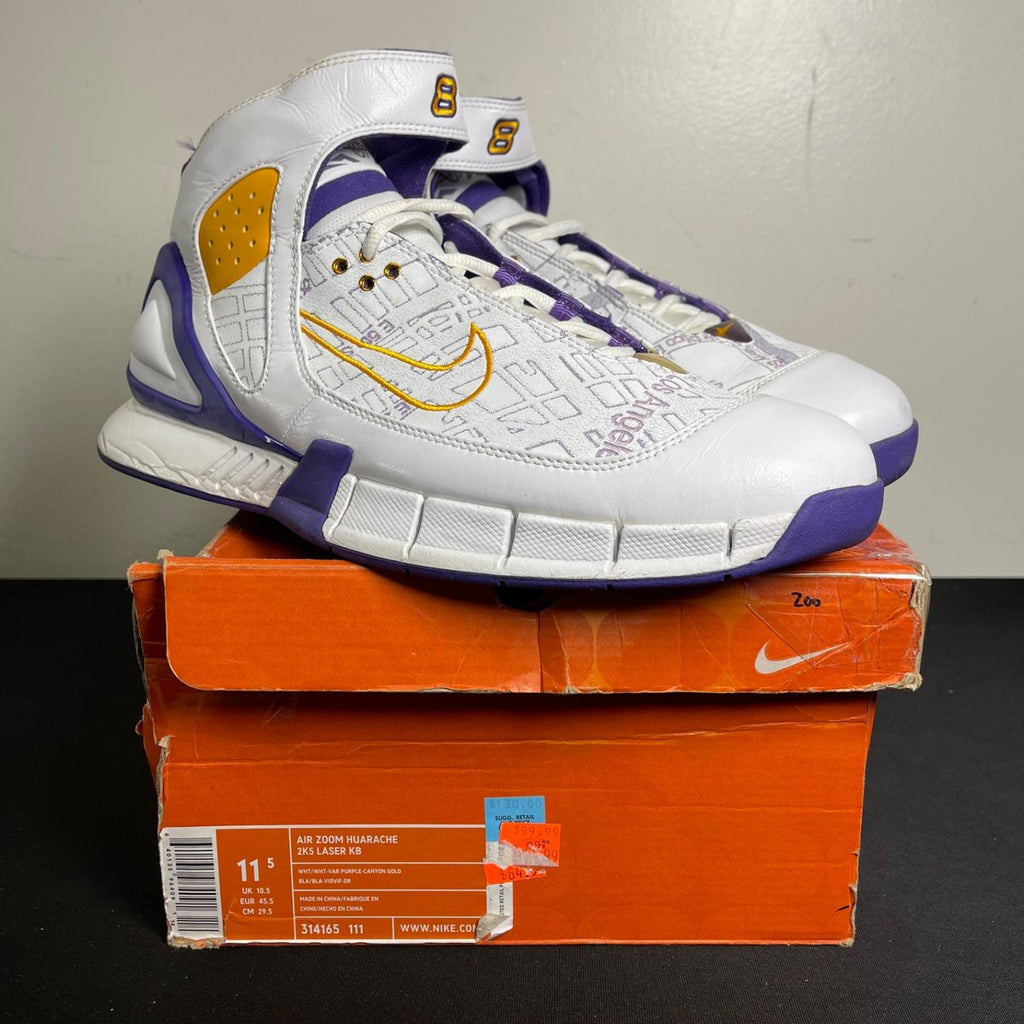 Nike Air Zoom Huarache 2K5 Kobe Laser LA Map (Size 11.5) - aux