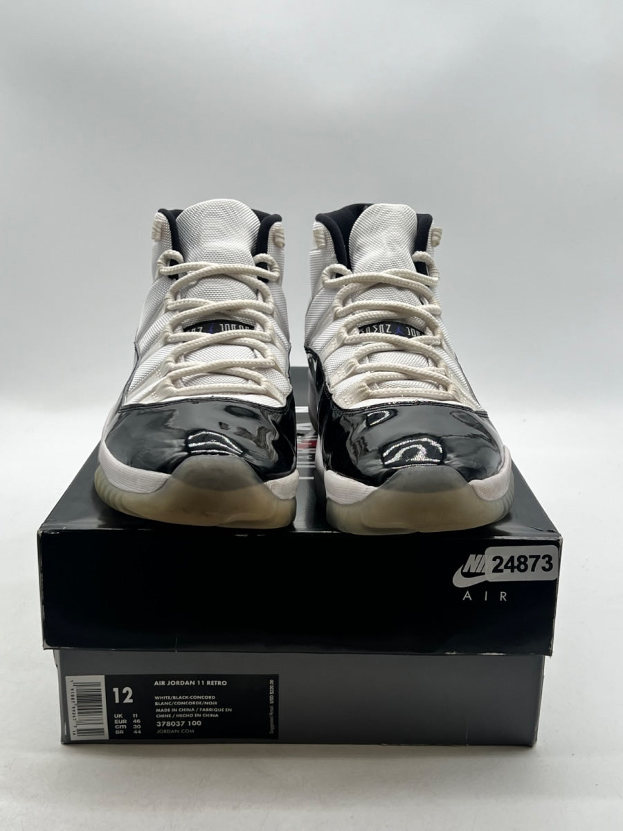 Jordan 11 Retro Concord (2018) 12 (Moderately Worn Pre-Owned)JordanWhite/Black-Concord - Image 2