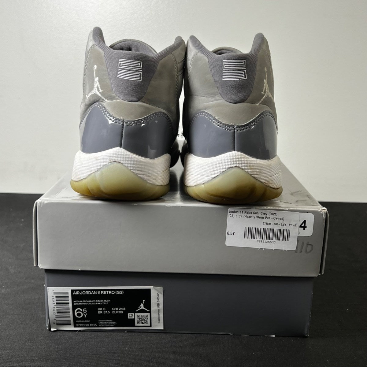 Jordan 11 Retro Cool Grey (2021) (GS) 6.5Y (Heavily Worn Pre-Owned)JordanMedium Grey/Multi-Color/Multi-Color - Image 5