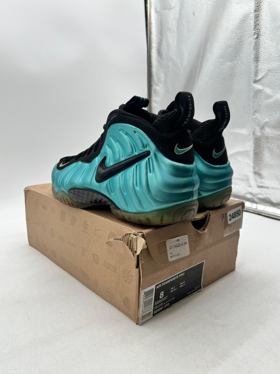 Nike Air Foamposite Pro Electric Blue 8 (Moderately Worn Pre-Owned)NikeRetro/Black-White - Image 4