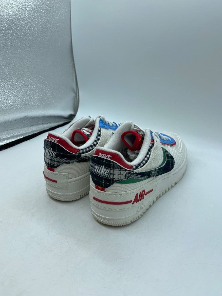 Nike Air Force 1 Low Shadow Sail Classic Green University Blue (Women's) 11W (Moderately Worn Pre-Owned)NikeSail/Classic Green/University Blue/Multicolor - Image 5