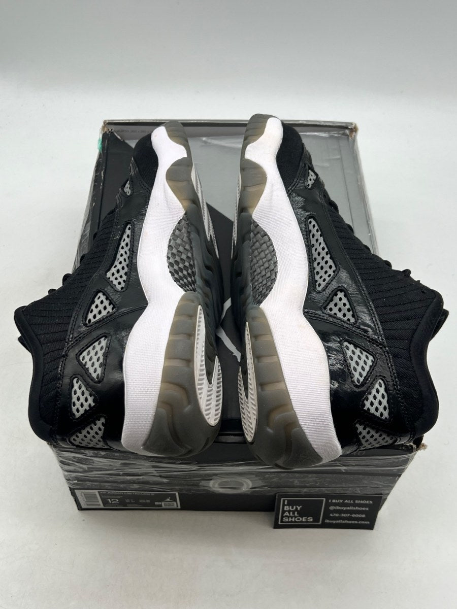 Jordan 11 Retro Low IE Craft Black White 12 (Moderately Worn Pre-Owned) - Image 9