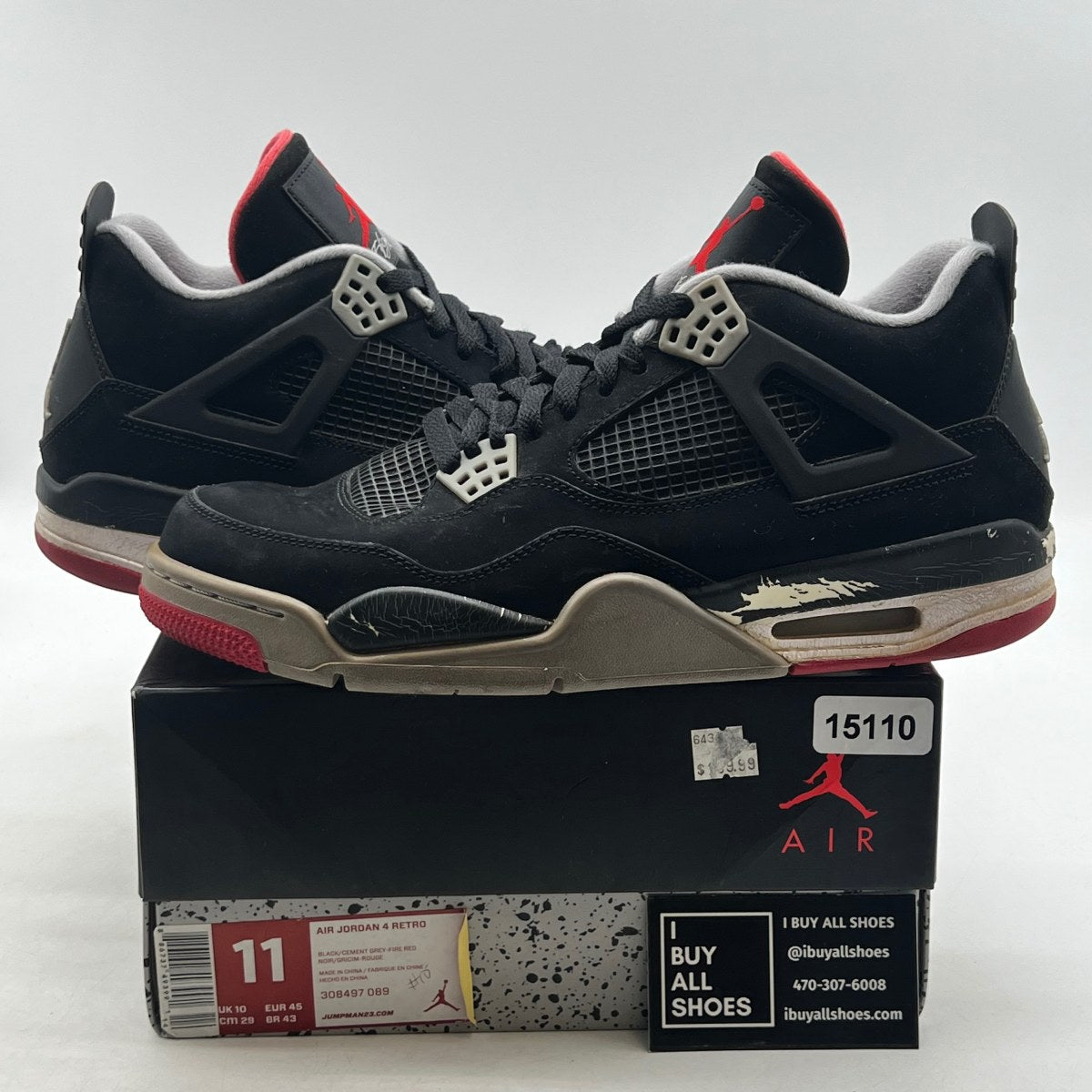 Jordan 4 Retro Black Cement (2012) - Image 1