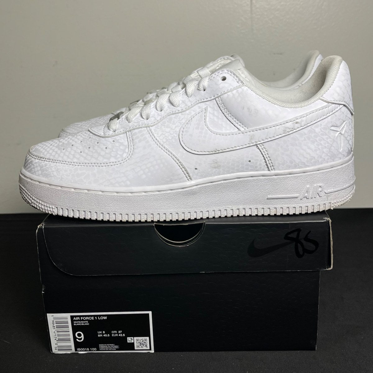 Nike Air Force 1 Low Kobe Bryant Forever White (Size 9) - Image 3