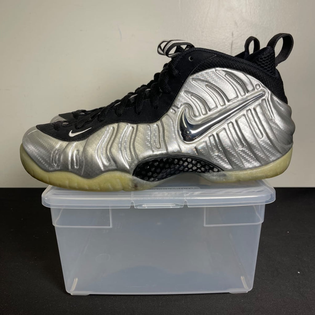 Nike Air Foamposite Pro Silver Surfer (Size 11.5) - aux