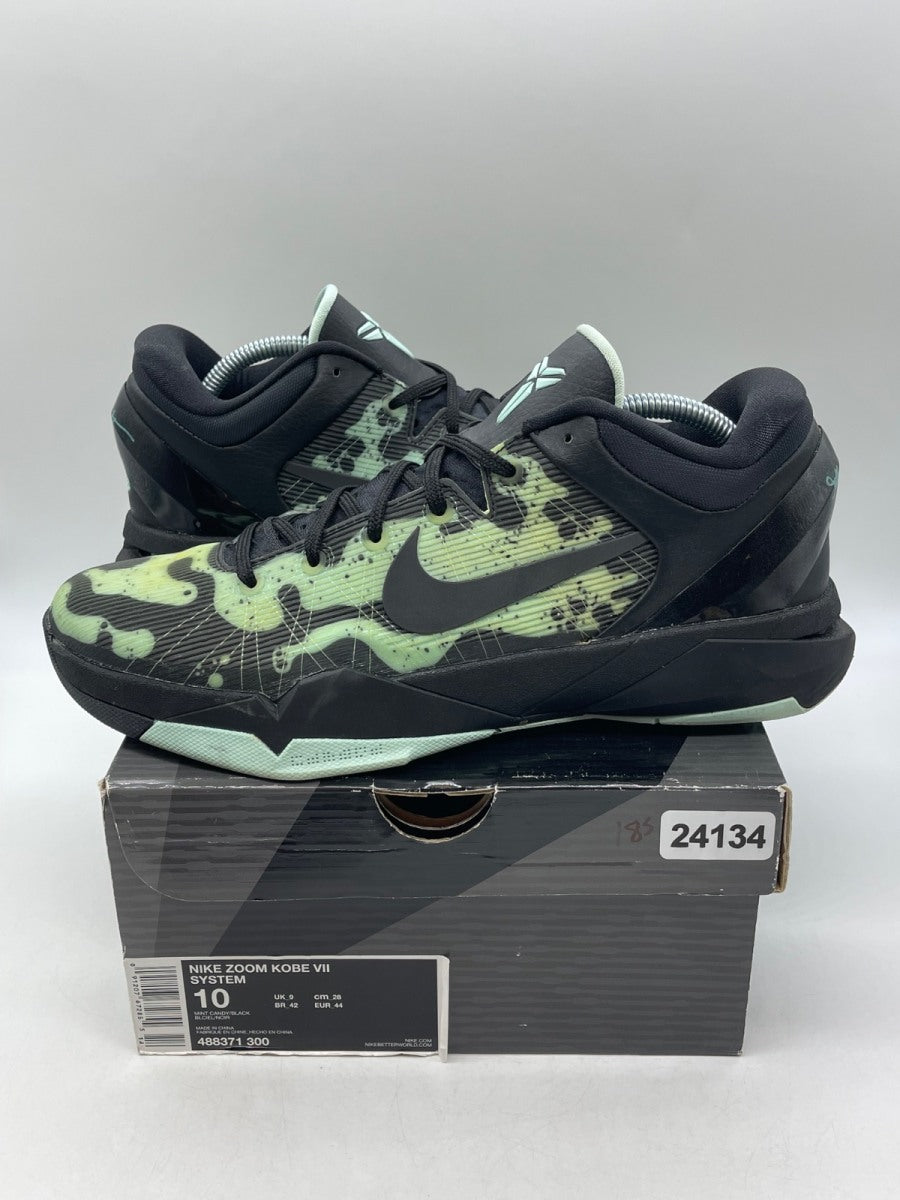 Nike Kobe 7 Poison Dart Frog (Mint) 10 (Moderately Worn Pre-Owned)NikeMint Candy/Black - Image 1