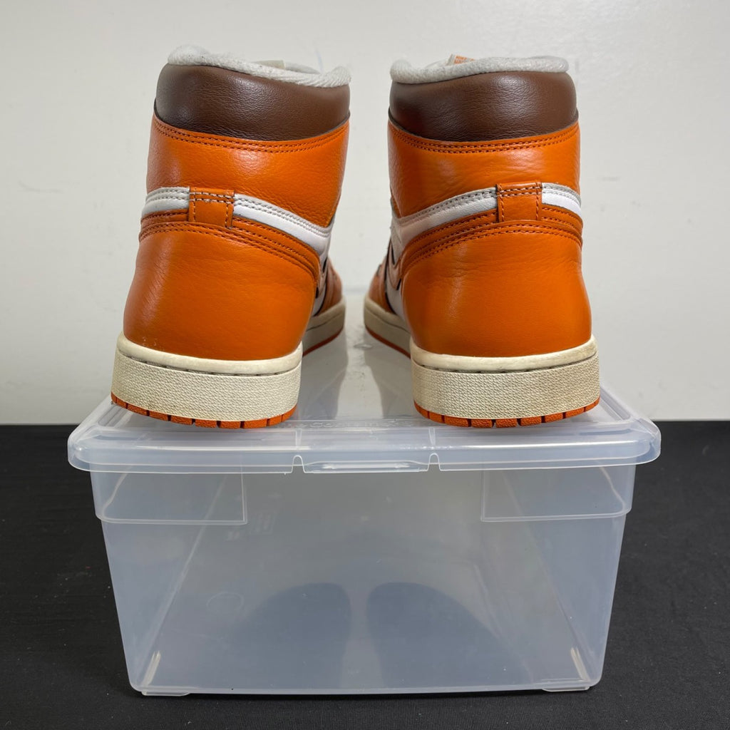 Jordan 1 Retro High OG Starfish (Women's) 12W (Moderately Worn Pre-Owned)JordanWhite/Starfish-Cacao Wow-Sail - Image 4