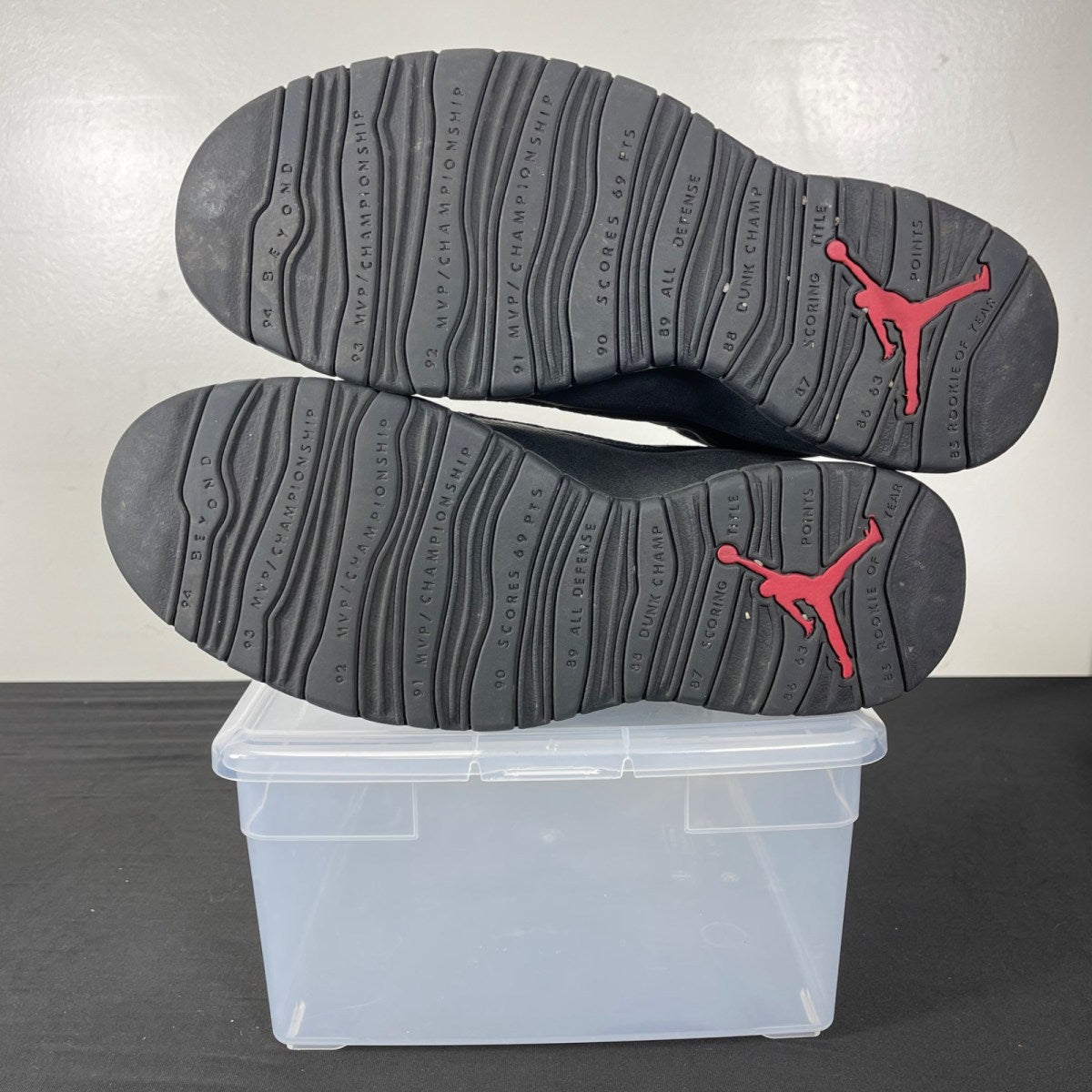 Jordan 10 Retro Shadow CDP (2008) 13 (Moderately Worn Pre-Owned)JordanBlack/Dark Shadow-True Red - Image 5