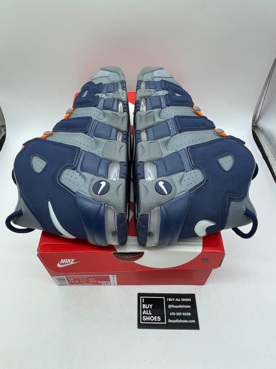 Nike Air More Uptempo Cool Grey Midnight Navy 10 (Moderately Worn Pre-Owned) - Image 6